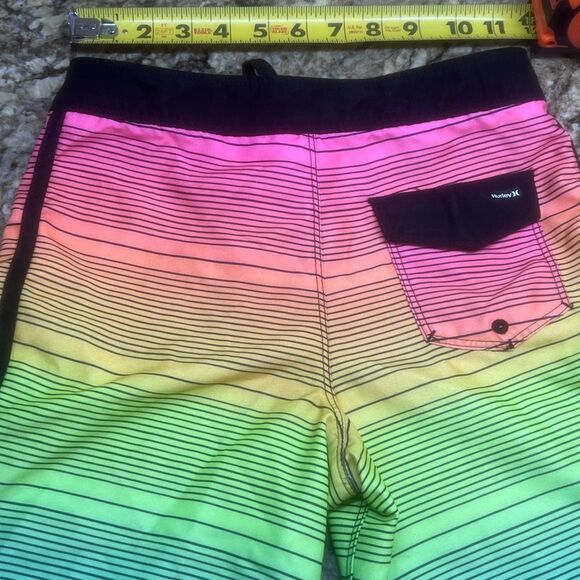 Hurley Shoreline Rainbow Striped Board Shorts - Picture 6 of 9